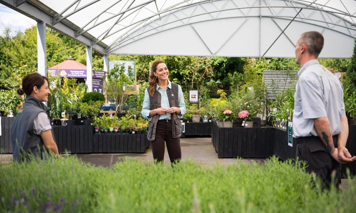 Kate Middleton returned to public duties visiting the Fakenham Garden Centre in Norfolk on June 18