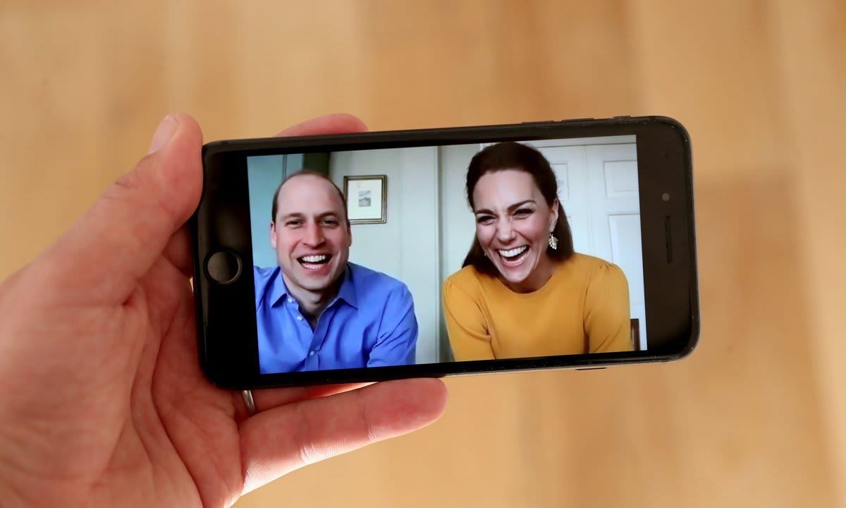 Prince William and Kate thanked teachers for their service via video chat