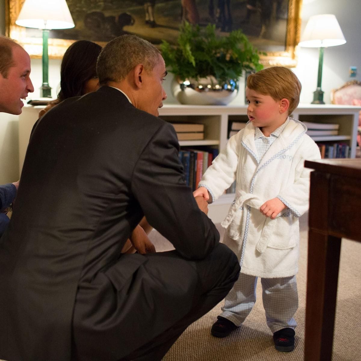 The Obamas Dine At Kensington Palace