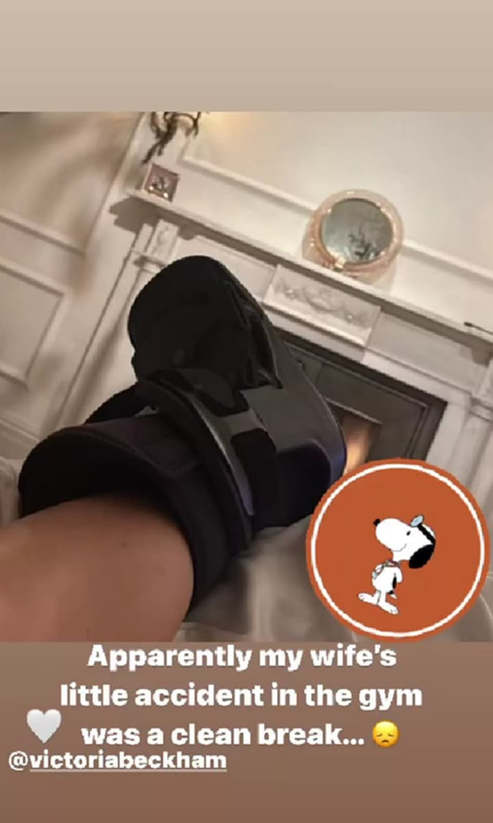 Victoria Beckham's ankle