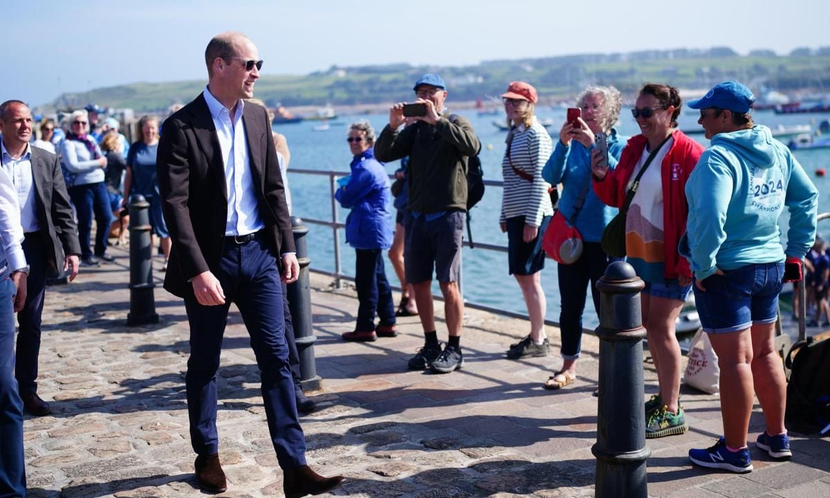 The Prince of Wales visited the Isles of Scilly on May 10