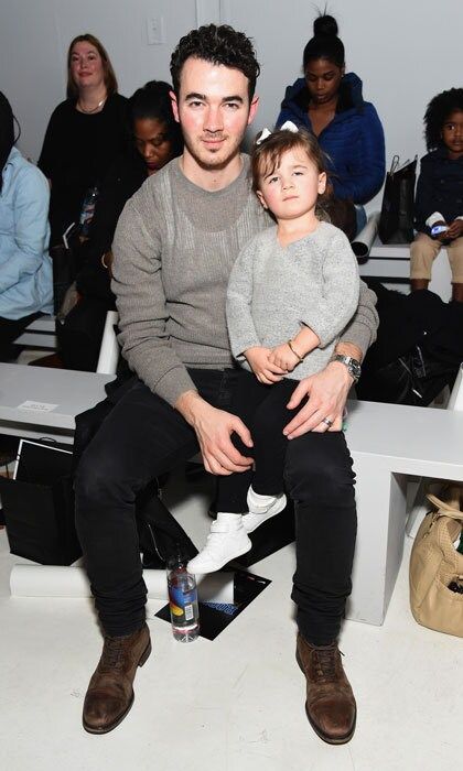 Kevin Jonas sat front row with his little girl Alena at the Rookie USA fashion show during New York Fashion Week.
Photo: Michael Loccisano/Getty Images for New York Fashion Week: The Shows