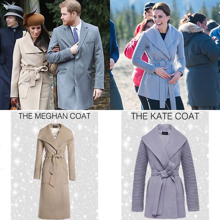 <b>Sentaler chic</B>
When Meghan Markle wore a Sentaler coat on Christmas Day 2017, many followers of the former <I>Suits star</I> and her future sister-in-law noted that the coat looked very familiar! Kate wore a similar design by the luxury brand during her tour of Canada in 2016. In fact, both coats have since been named after each of them! The $995 'Kate' coat and the $1295 'Meghan' coat both feature predominantly on the brand's official website.
Photos: Getty Images, Sentaler.com