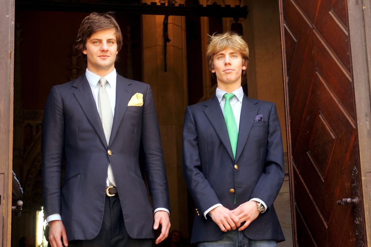 Princess Alexandra of Hanover's brothers Prince Ernst August Jr. and Prince Christian