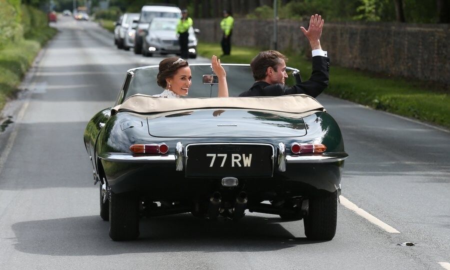 <B>EMBRACE THE FUN</B>
Pippa and new husband James made their exit after their ceremony not in a formal horse-drawn carriage but a speedy convertible showing that even a fairytale wedding should have moments to let loose. And at the reception, pictures of the bride and groom's faces were projected in multicolored lights on the Middletons' home a touch that definitely gives the newlyweds a chance to show off their personalities. So bring those little-before-seen (and maybe even embarrassing!) photos out and give them their moment in the spotlight on your big day, shared with family and friends.
Photo: Getty Images