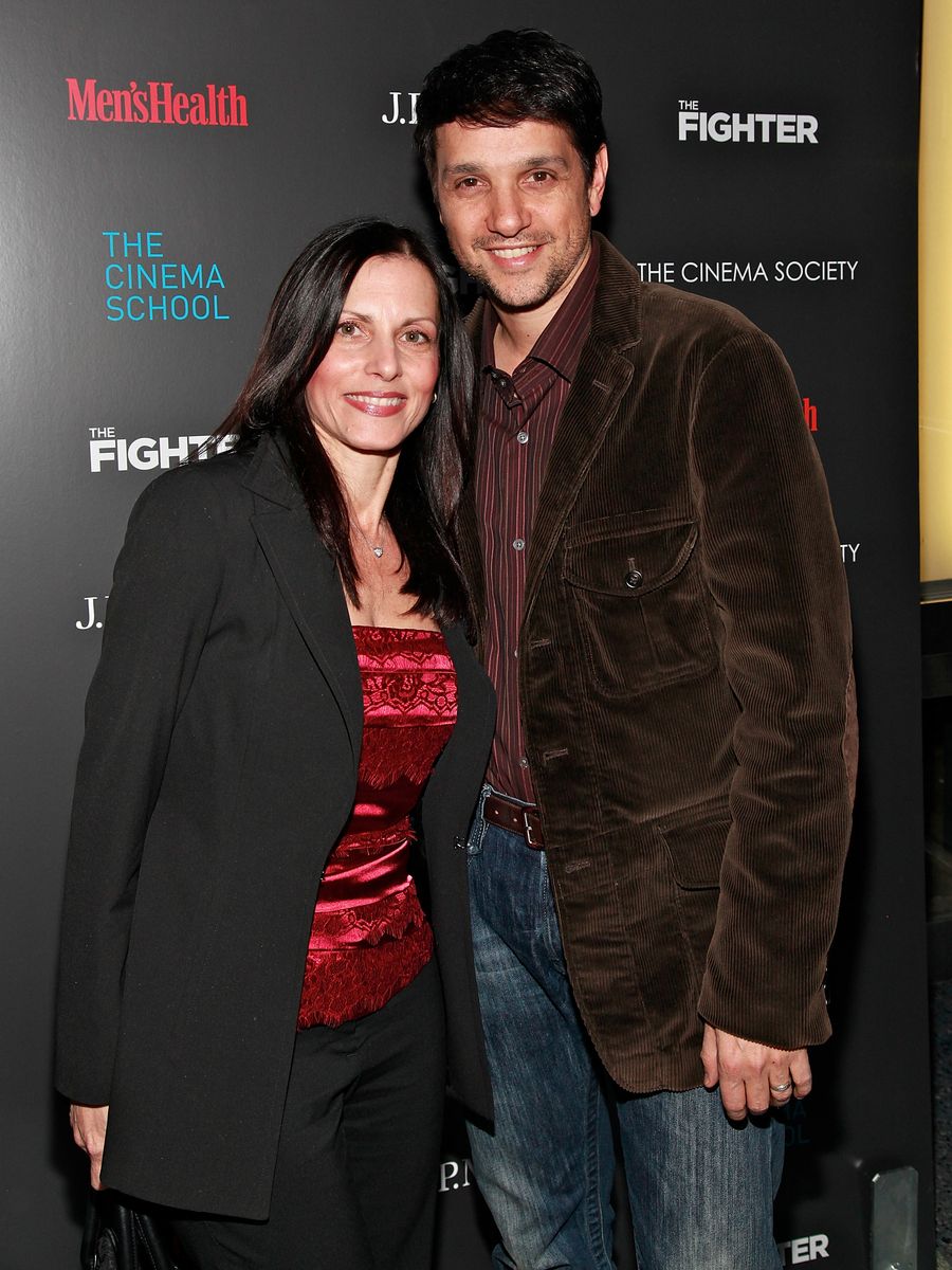 Ralph Macchio and wife Phyllis Fierro attend The Cinema Society & Men's Health screening of "The Fighter" To Benefit The Cinema School at SVA Theater on December 10, 2010