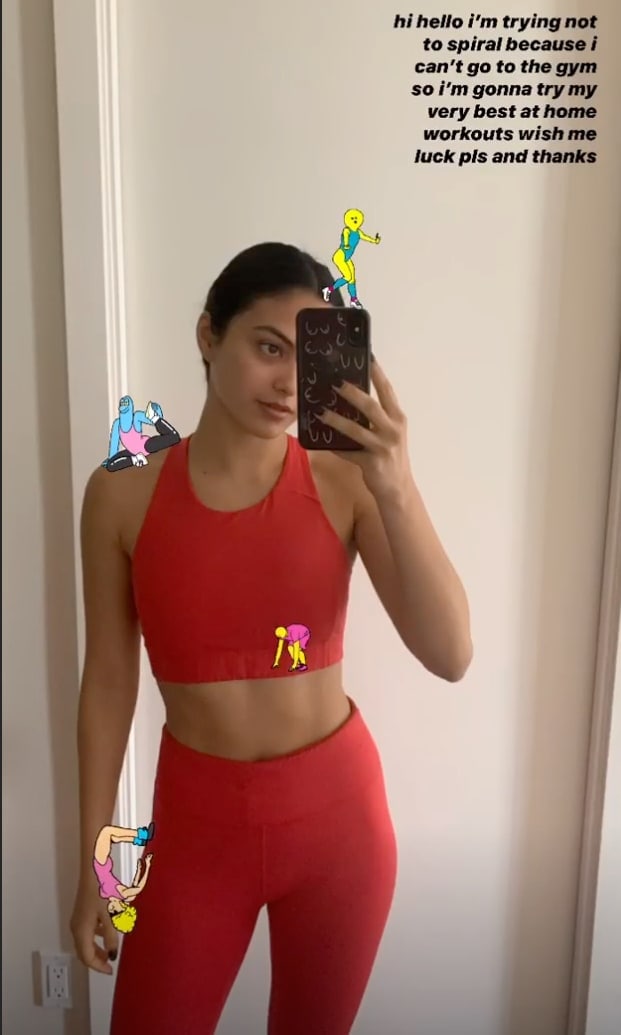 cami mendes workout