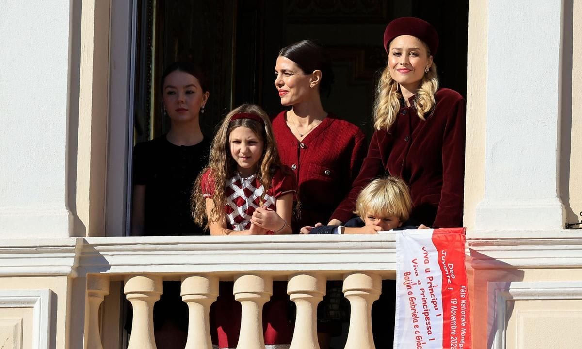 Charlotte Casiraghi and Beatrice Borromeo also wore red shades on Monaco's National Day