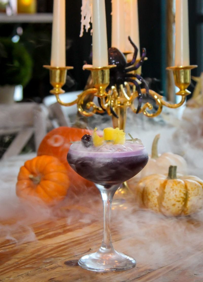 Black Widow Martini, Mandrake Miami Halloween Cocktail