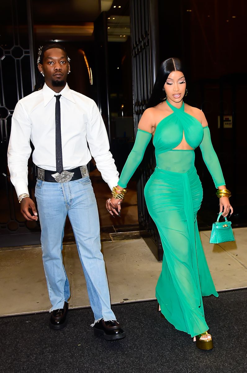 Offset and Cardi B are seen on September 13, 2023 in New York City. (Photo by Raymond Hall/GC Images )