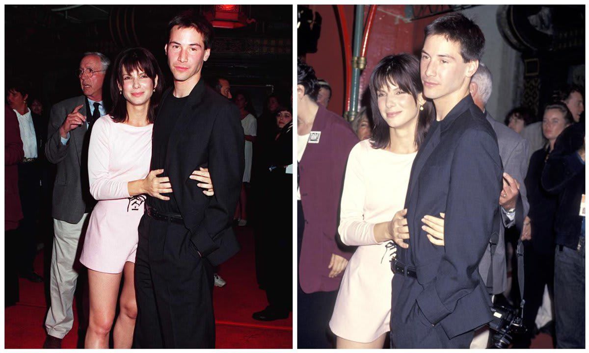 Hollywood Sandra Bullock & Keanu Reeves At The Premiere Of Speed At Mann's Chinese