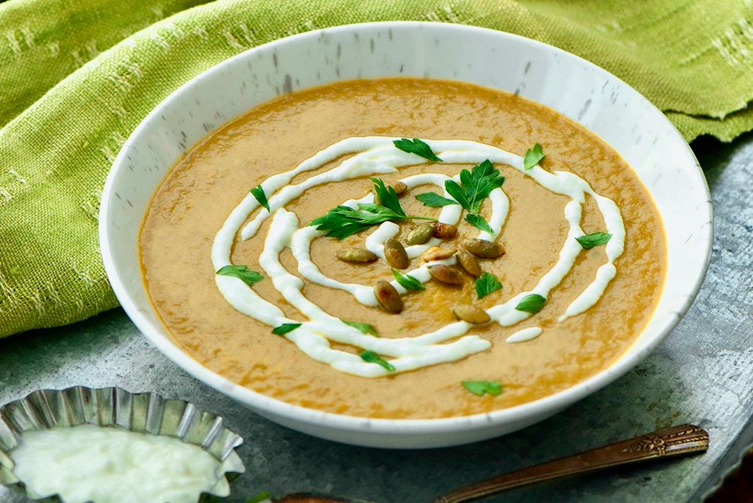 Creamy Butternut Squash and Mushroom Soup: Comfort for DASH and MIND Diets