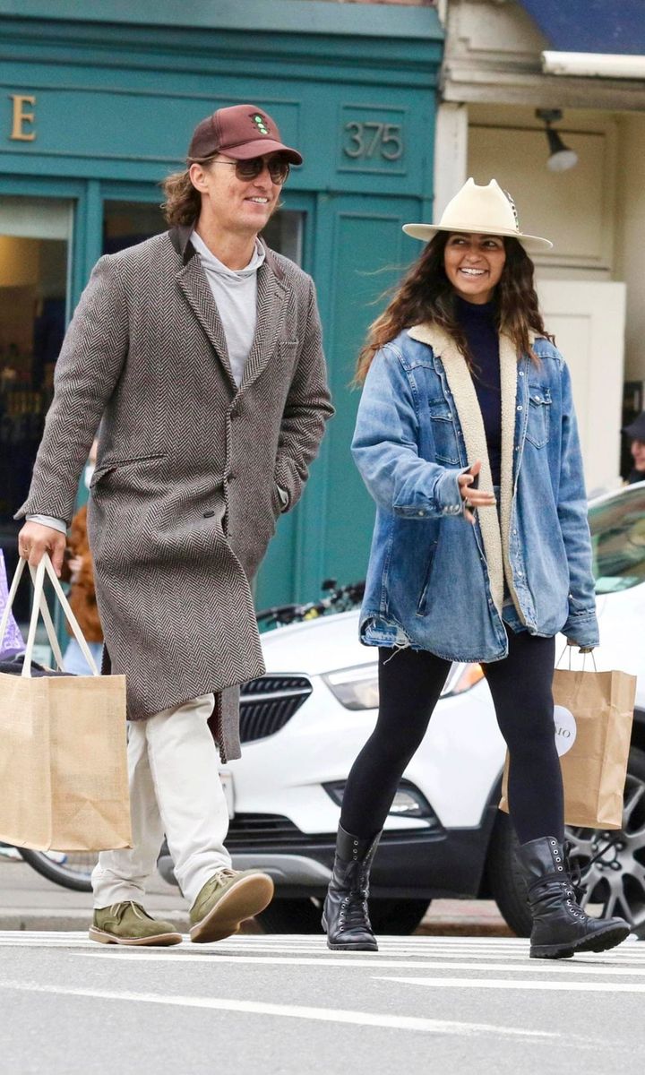 Matthew McConaughey and Camila Alves look stylish as they go on a stroll in New York