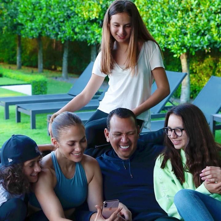 Jennifer Lopez and Alex Rodriguez kids