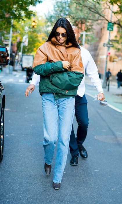 Kendall Jenner puffer jacket trend