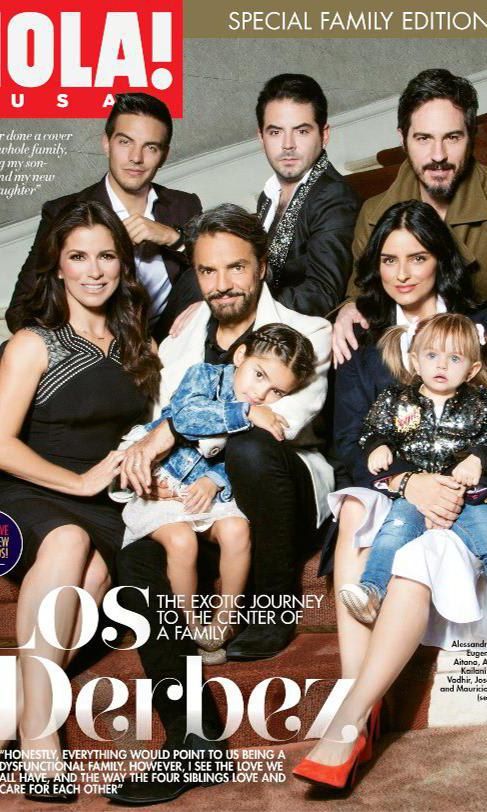 Eugenio Derbez and his family together for HOLA! USA