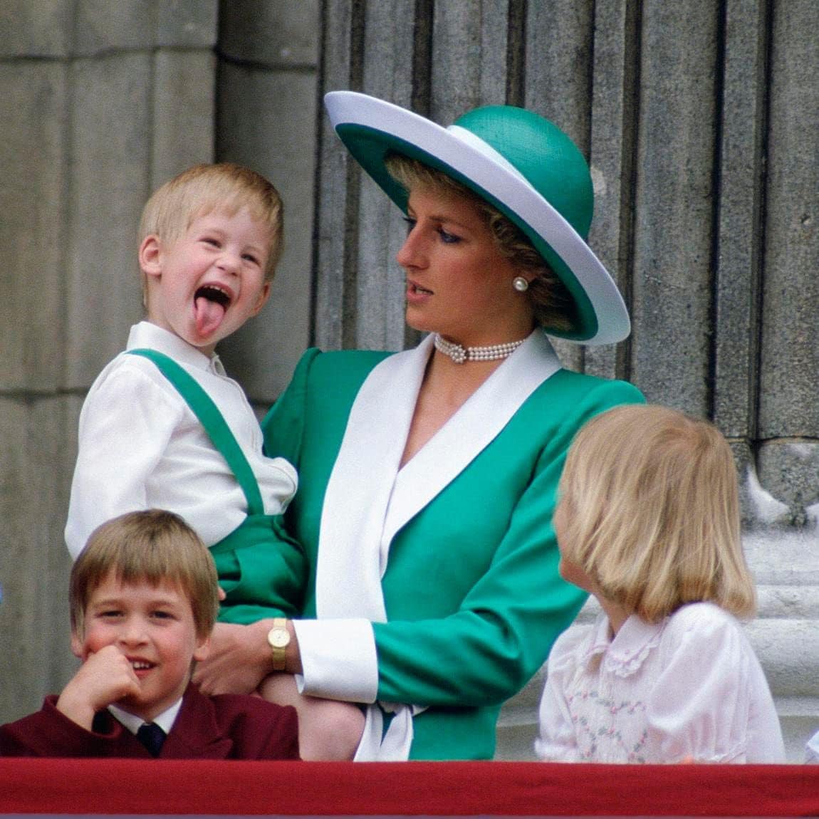 Prince Harry, Princess Diana and Prince William