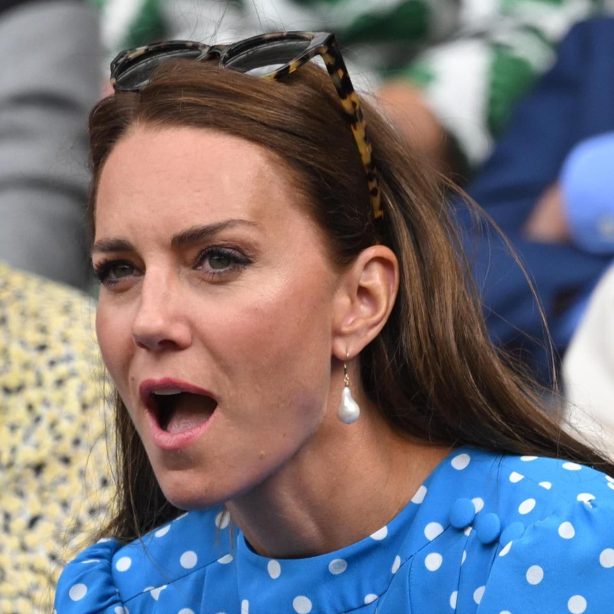 LONDON, ENGLAND - JULY 05: Catherine, Duchess of Cambridge at All England Lawn Tennis and Croquet Club on July 05, 2022 in London, England. (Photo by Karwai Tang/WireImage)