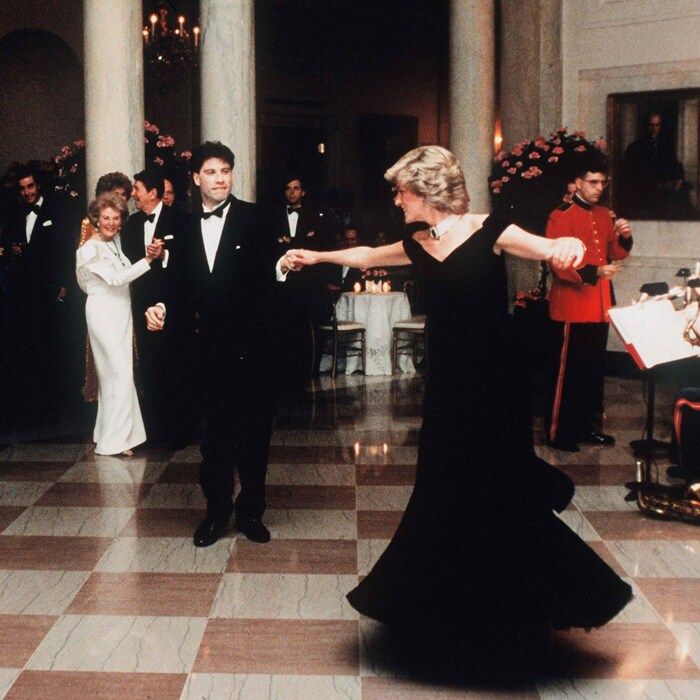 Princess Diana dancing with John Travolta at White House