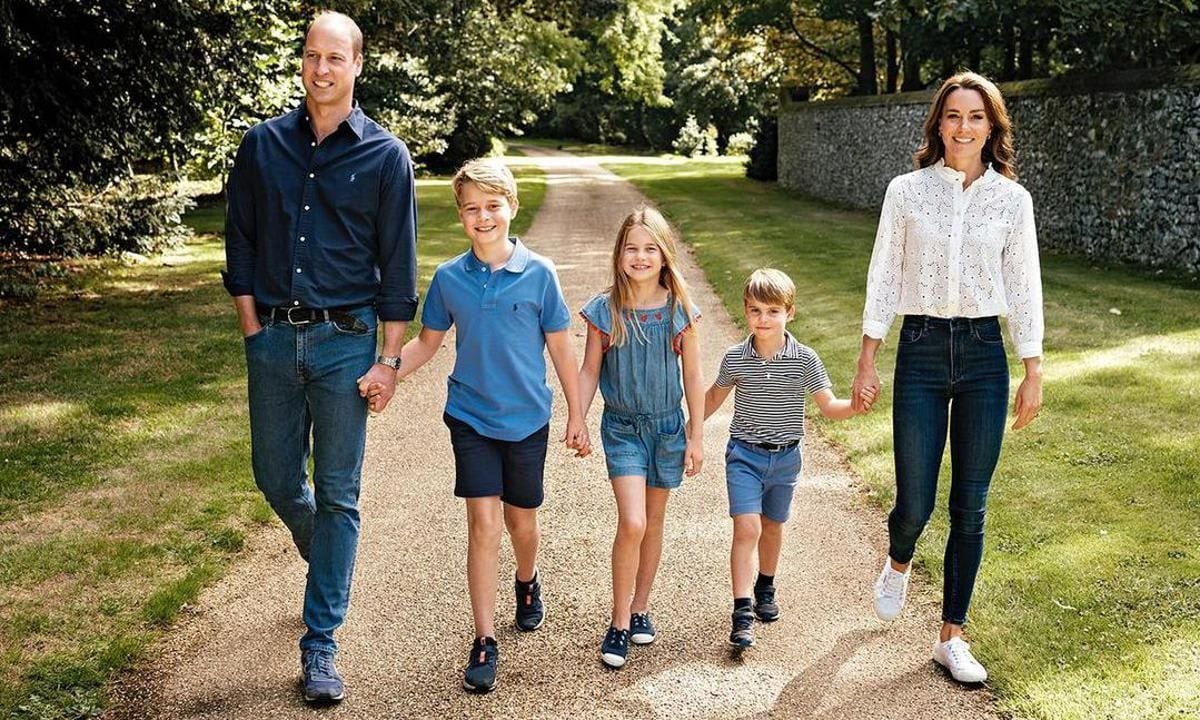 Prince and Princess of Wales Christmas Card