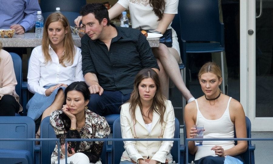 Princess Beatrice and Karlie Kloss brought a little bit of royal and a lot of style to the men's final match.
Photo: Jean Catuffe/GC Images