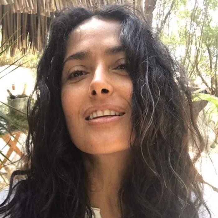 Salma Hayek grey hair 