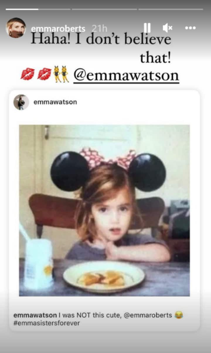 Emma Roberts Instagram story