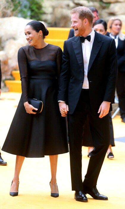 Meghan Markle and Prince Harry at The Lion King premiere