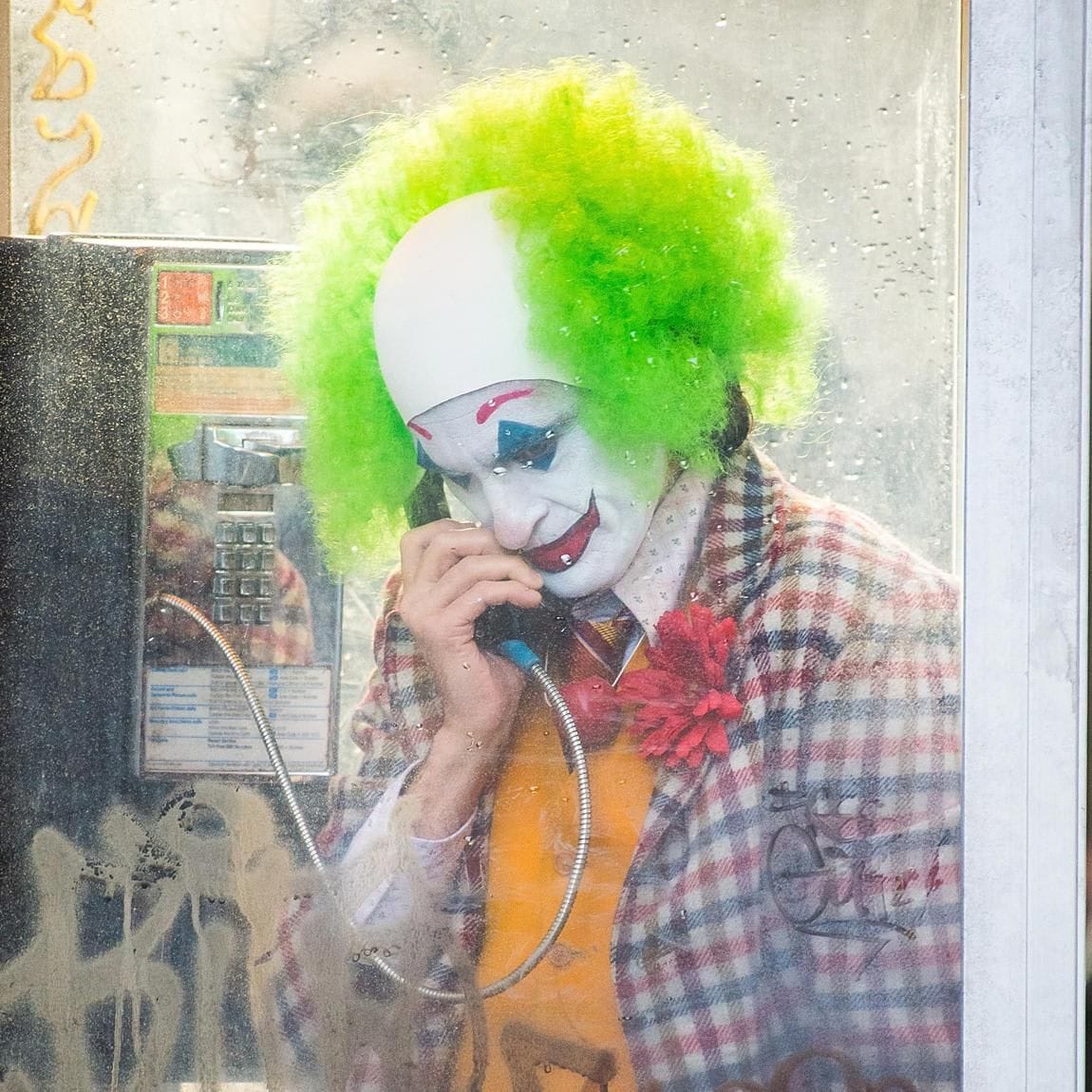 Joaquin Phoenix is seen filming a scene for 'Joker' in Brooklyn on September 24, 2018