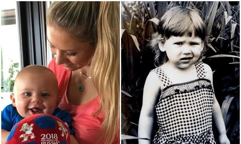 Enrique Iglesias and Anna Kournikova childhood pictures