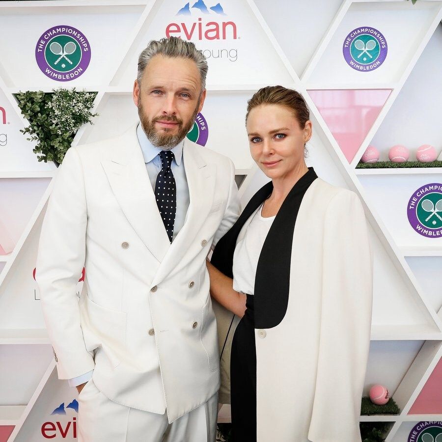 Designer Stella McCartney and husband Alistair Willis checked out the Evian Live Young suite.
Photo: Dave Benett/Getty Images for Evian