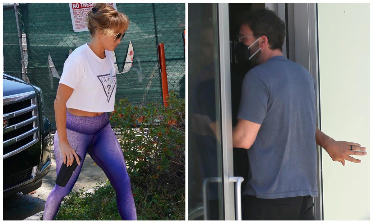 Jennifer Lopez takes Ben Affleck on a romantic date to the gym in Miami