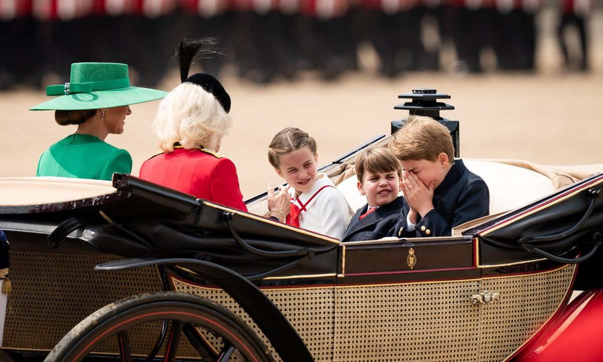 George, who is second in line to the throne, let out a sneeze during the carriage ride.