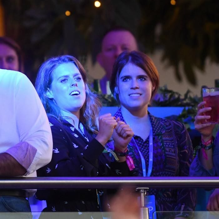 Princess Beatrice and Princess Eugenie dance