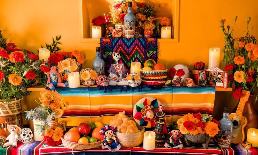 Tequila Cazadores traveling ofrenda