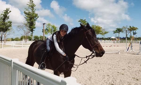 Julio Iglesias twin daughter victoria horse riding