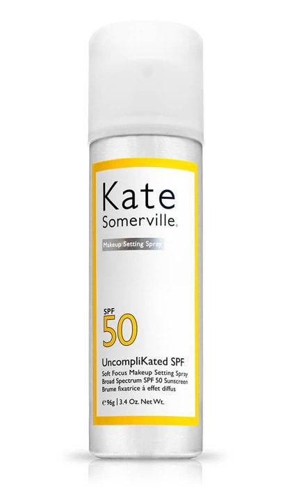 KATE SOMERVILLE UncompliKated SPF Soft Focus Makeup Setting Spray Broad Spectrum SPF 50 Sunscreen