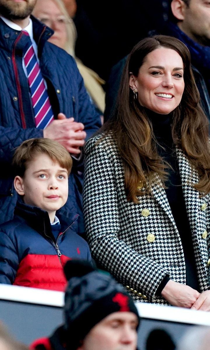 The Duchess of Cambridge revealed that Prince George’s half term job was to move feed