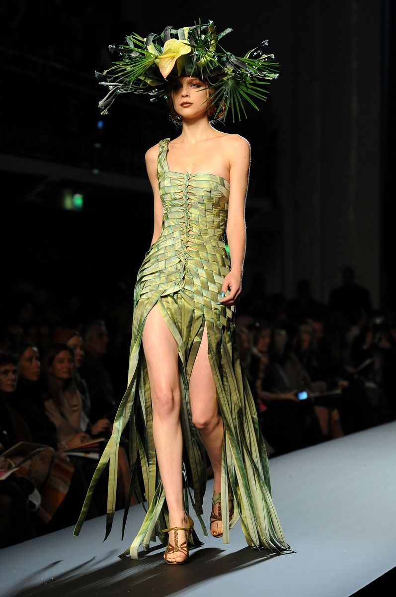 PARIS - JANUARY 27:  A model walks the runway at Jean-Paul Gaultier Haute Couture fashion show as part of the Paris Fashion Week Haute Couture S/S 2010  on January 27, 2010 in Paris, France.  (Photo by Dominique Charriau/WireImage)