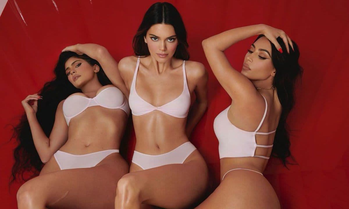 Kylie and Kendall Jenner pose with Kim Kardashian