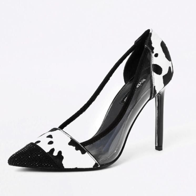 River Island Cow Print shoe meghan markle