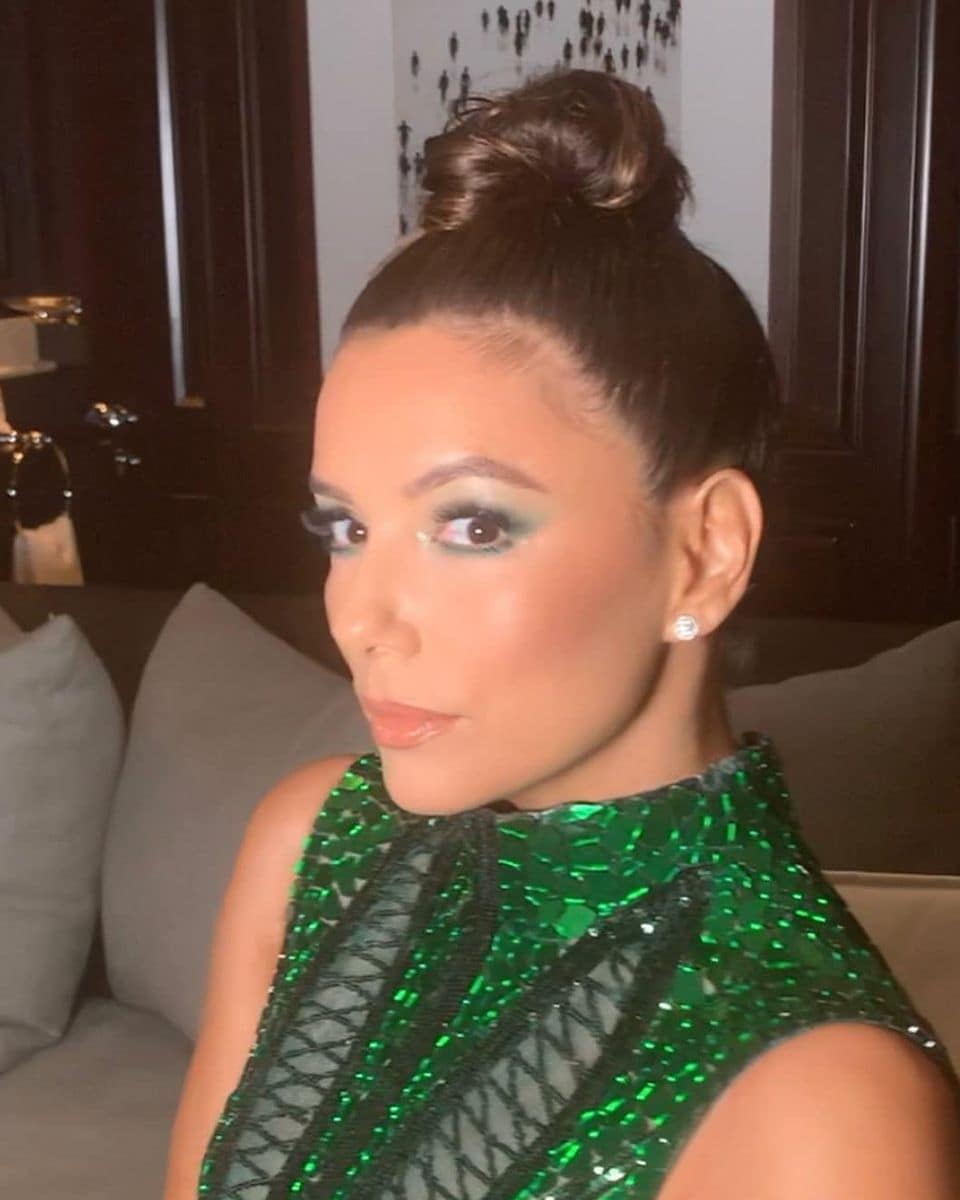 eva longoria topknot