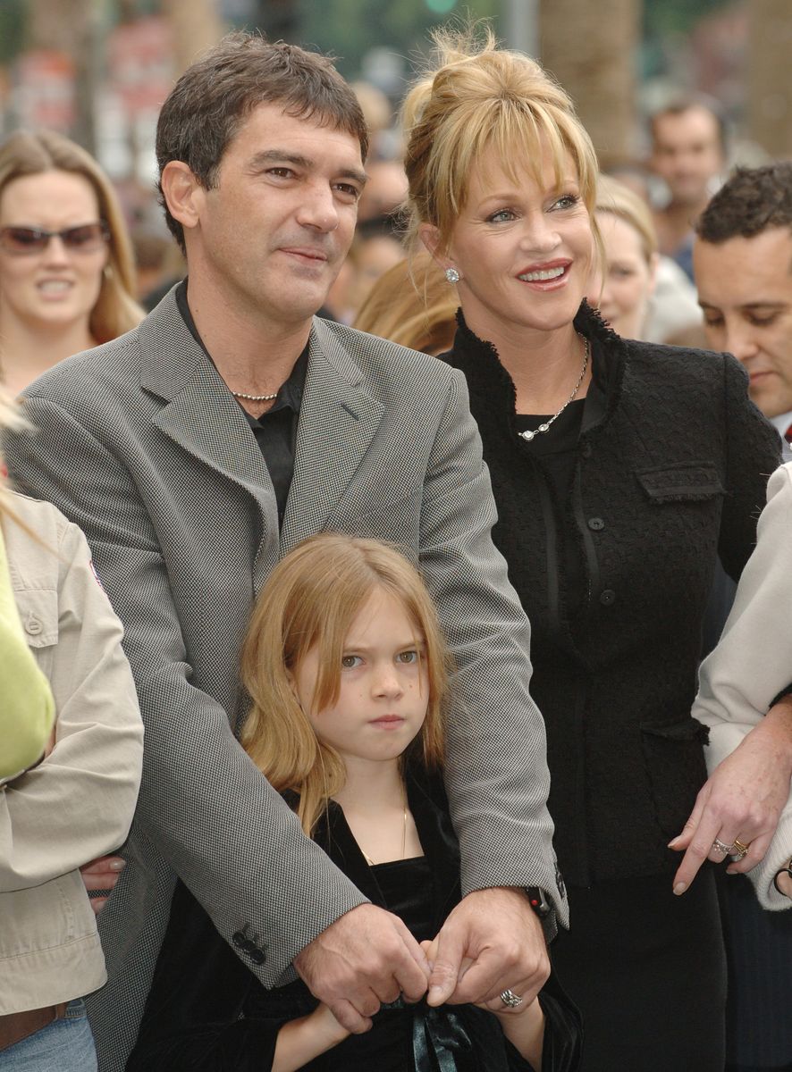 Antonio Banderas, Melanie Griffith and daughter Stella Banderas 