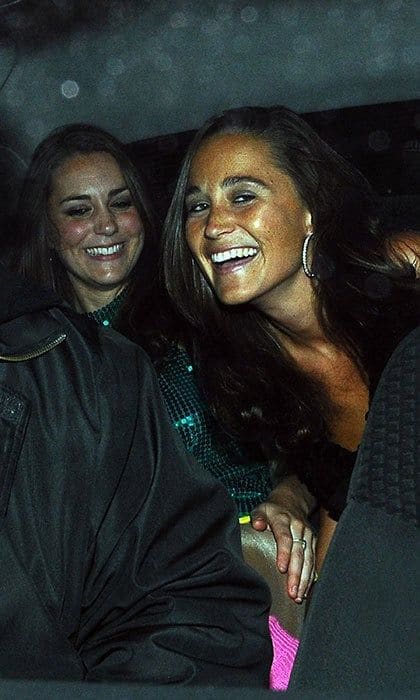 Kate and Pippa Middleton enjoyed a sisters' night out in London back in 2008.
Photo: Mark Milan/FilmMagic