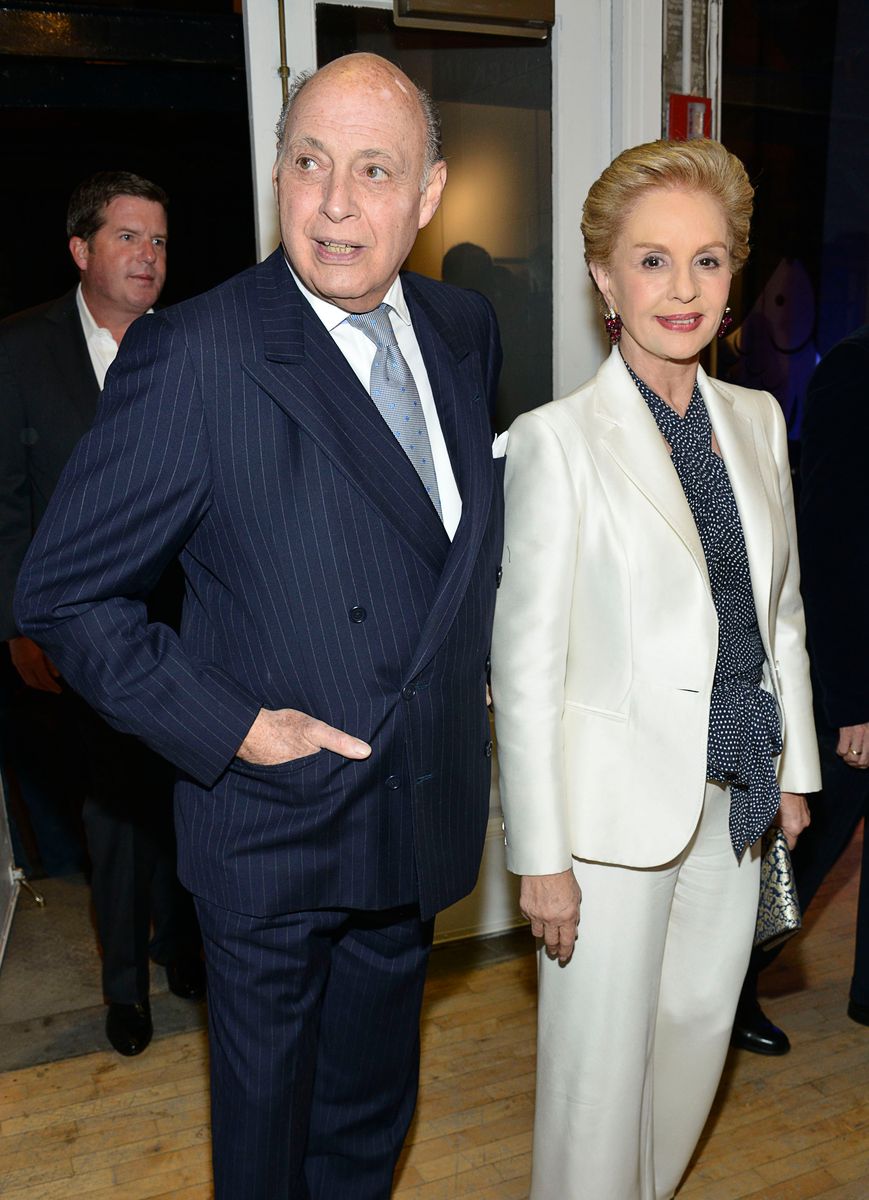 Carolina Herrera and Reinaldo Herrera at the 2013 Tribeca Ball at New York Academy of Art in New York City.