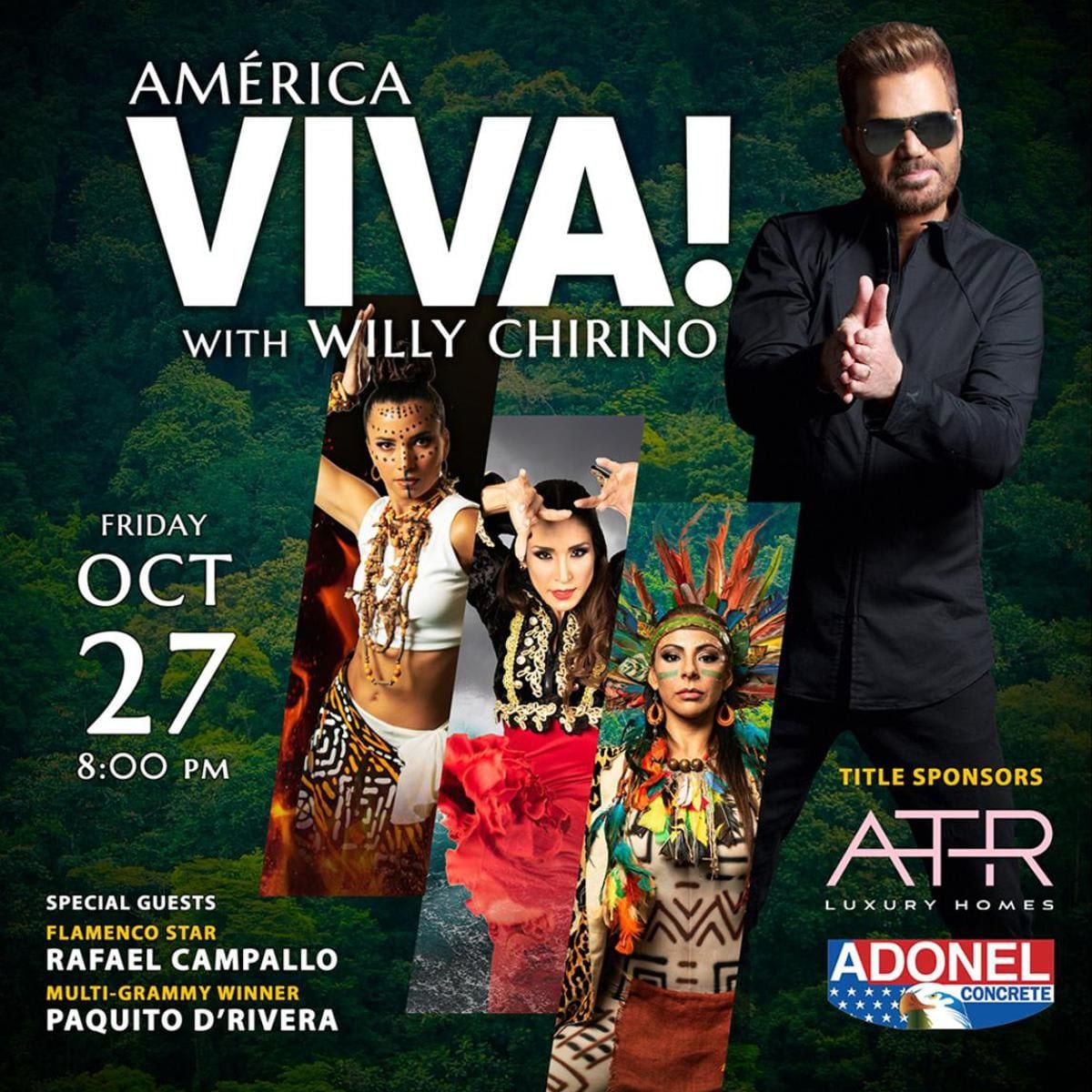 Willy Chirino, Paquito D’Rivera, and Rafael Campallo to support Latin American children at América Viva Alliance (AVA) gala