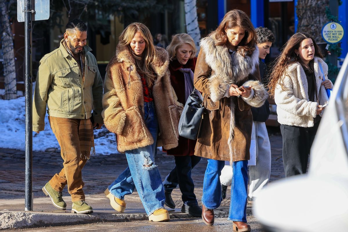 López y su familia pasaron su Navidad en Aspen