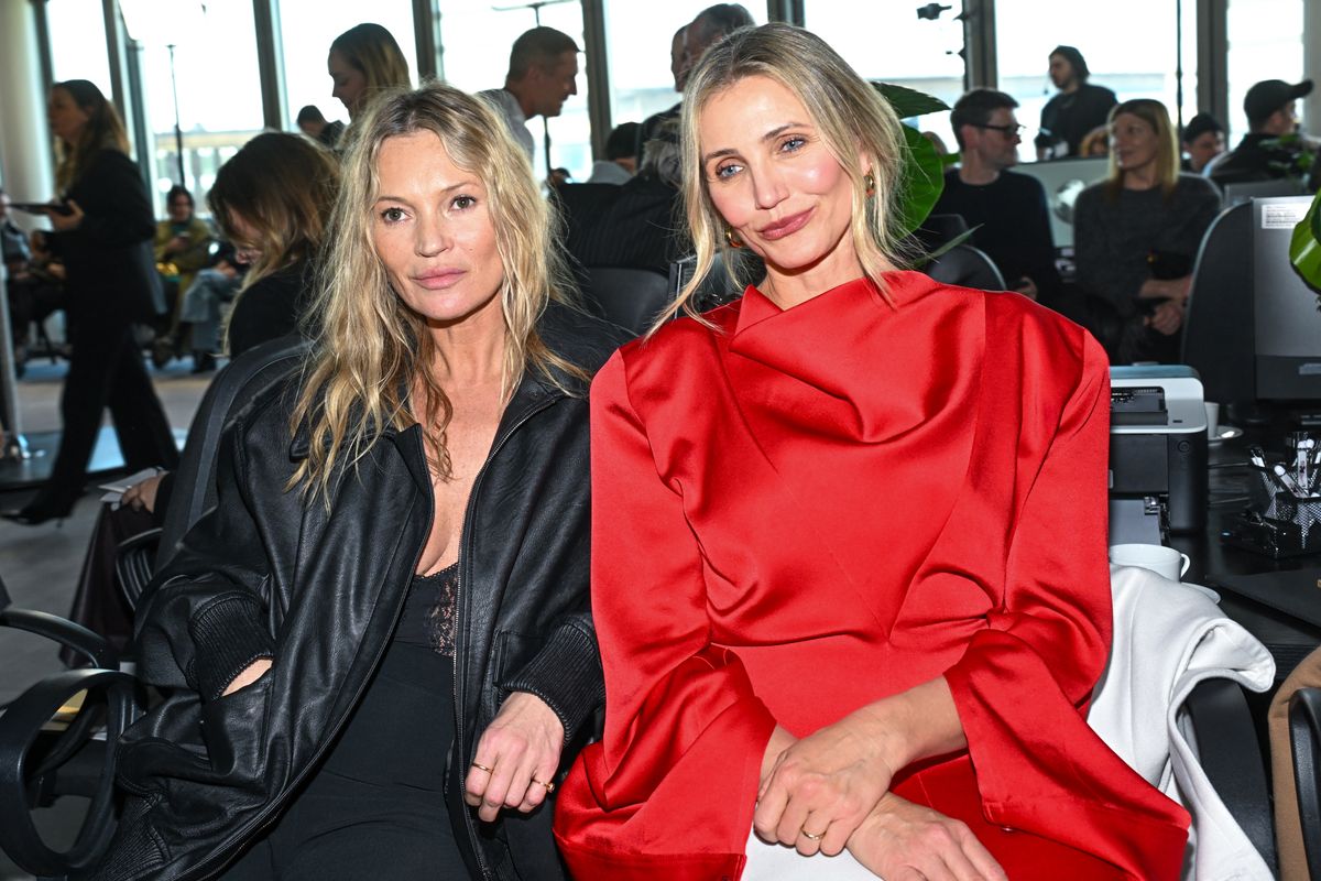 Cameron Diaz and Kate Moss attend the Stella McCartney Womenswear Fall/Winter 2025-2026 show as part of Paris Fashion Week