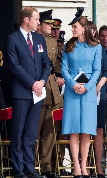 Kate's style seems to be maturing as seen with this Alexander McQueen cerulean coat.
<br>
Photo: Getty Images
