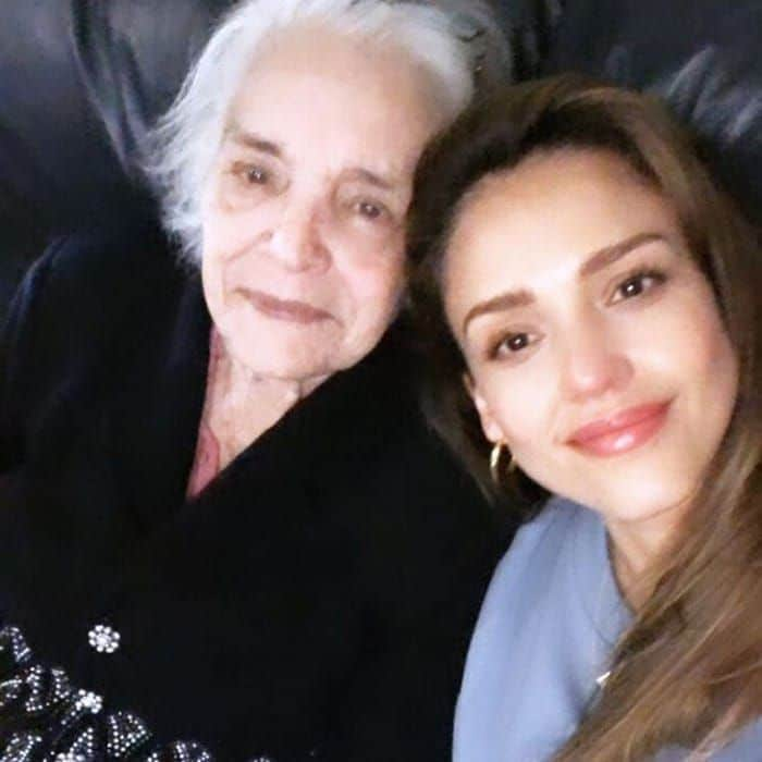 Jessica Alba and her grandmother 